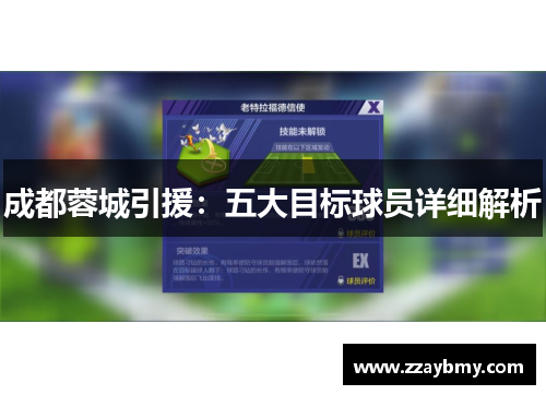 成都蓉城引援:五大目标球员详细解析 成都蓉城引援:五大目标球员详细解析